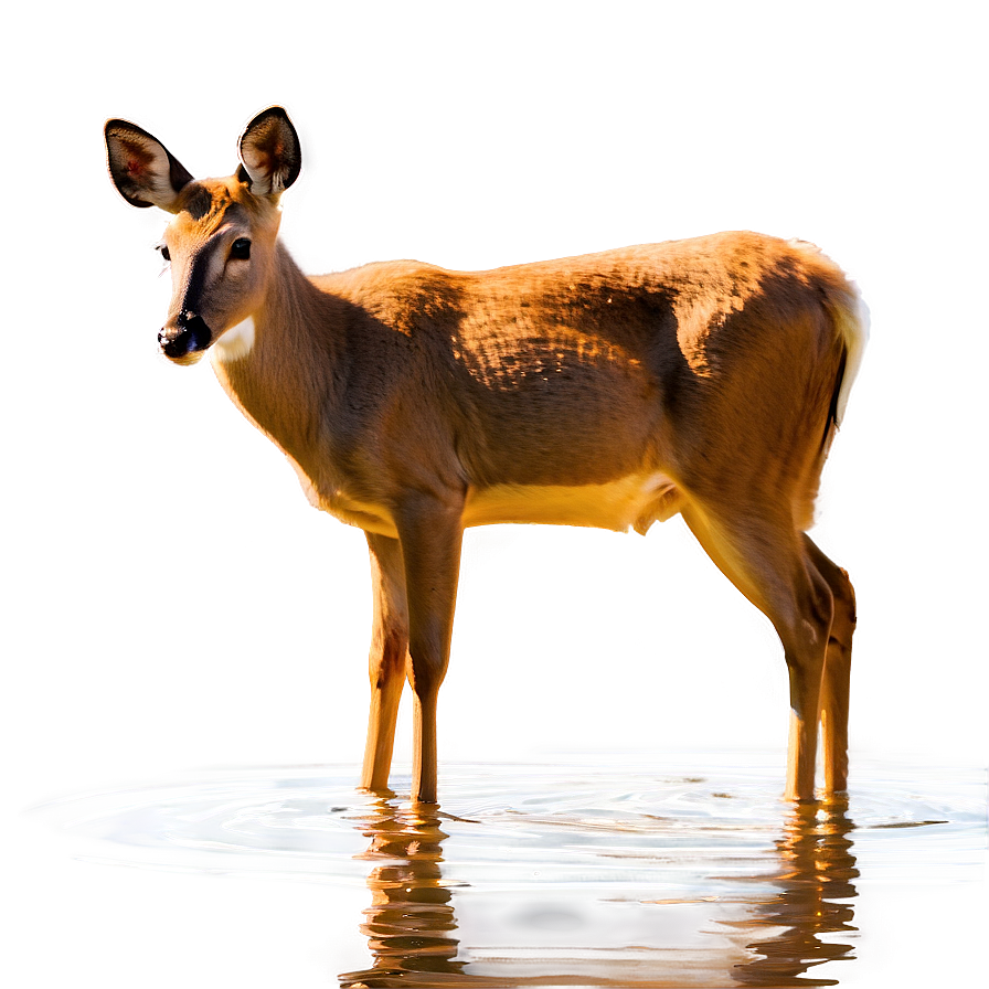 Doe By The Lake Png Nkg PNG Image