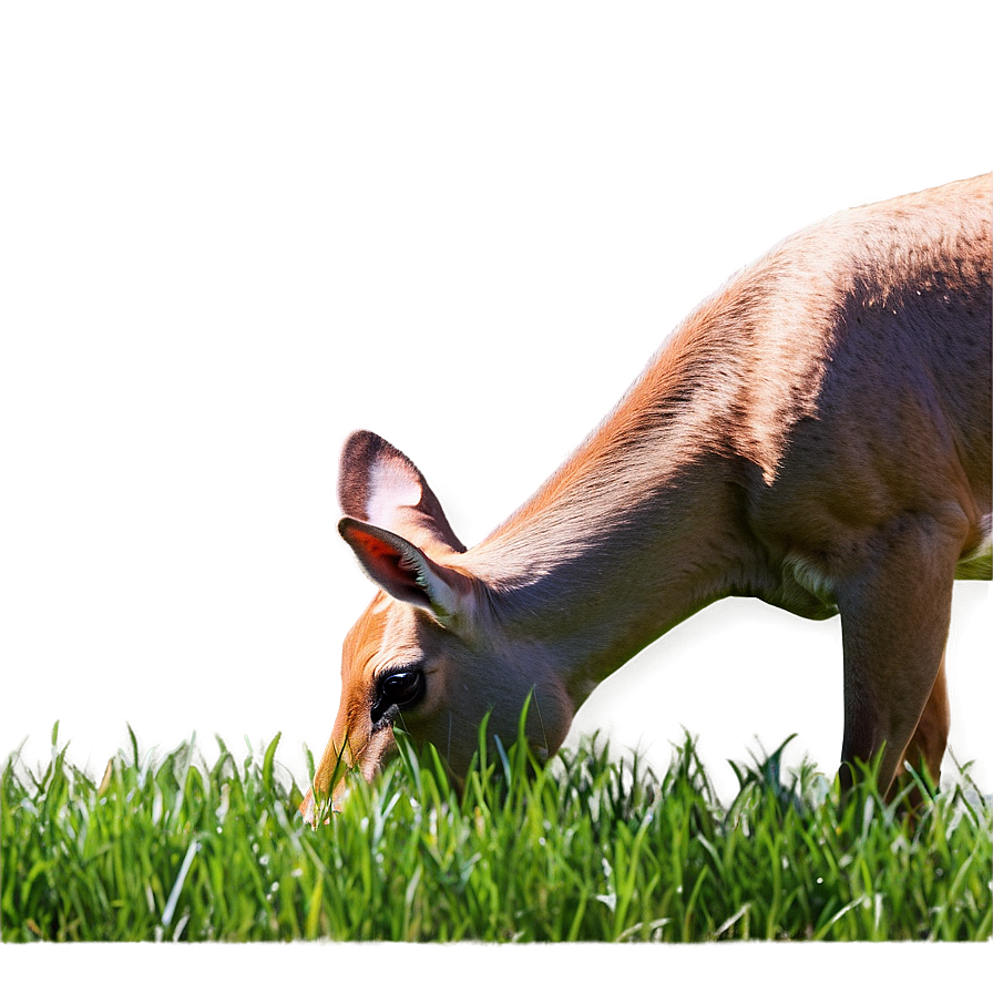 Doe Grazing Grass Png 59 PNG Image