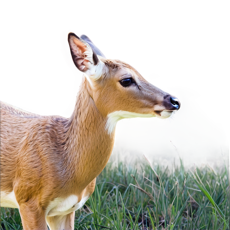 Doe In Serene Landscape Png Yon PNG Image