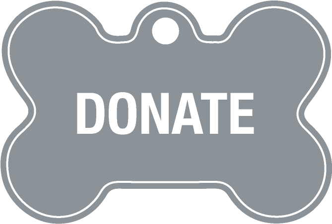 Dog Bone Donate Sign PNG Image