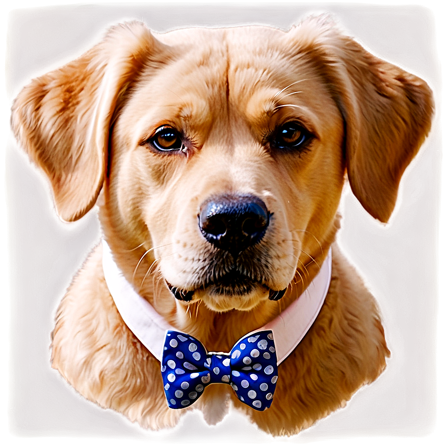 Dog Face With Bow Tie Png 90 PNG Image