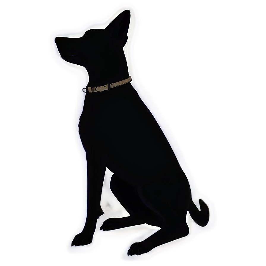 Dog Silhouette In Park Png 77 PNG Image