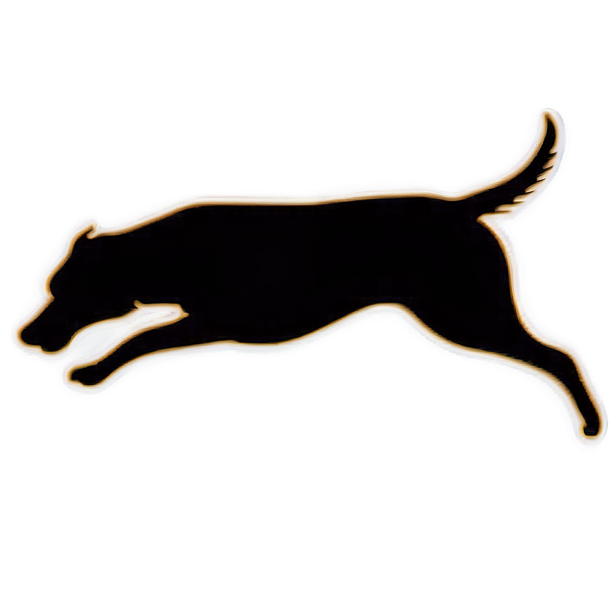 Dog Silhouette Leaping Png 80 PNG Image