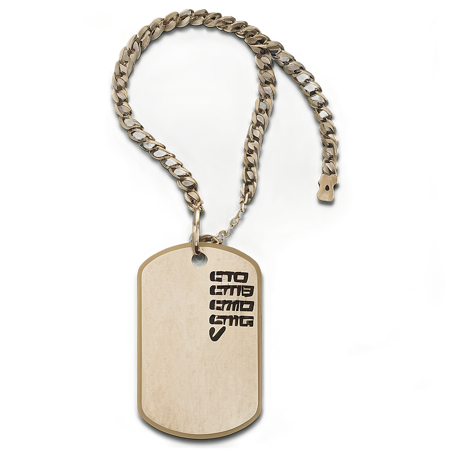 Dog Tag B PNG Image