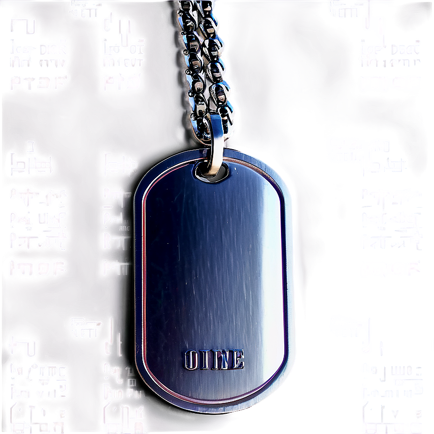 Dog Tag With Chain Png Igo20 PNG Image