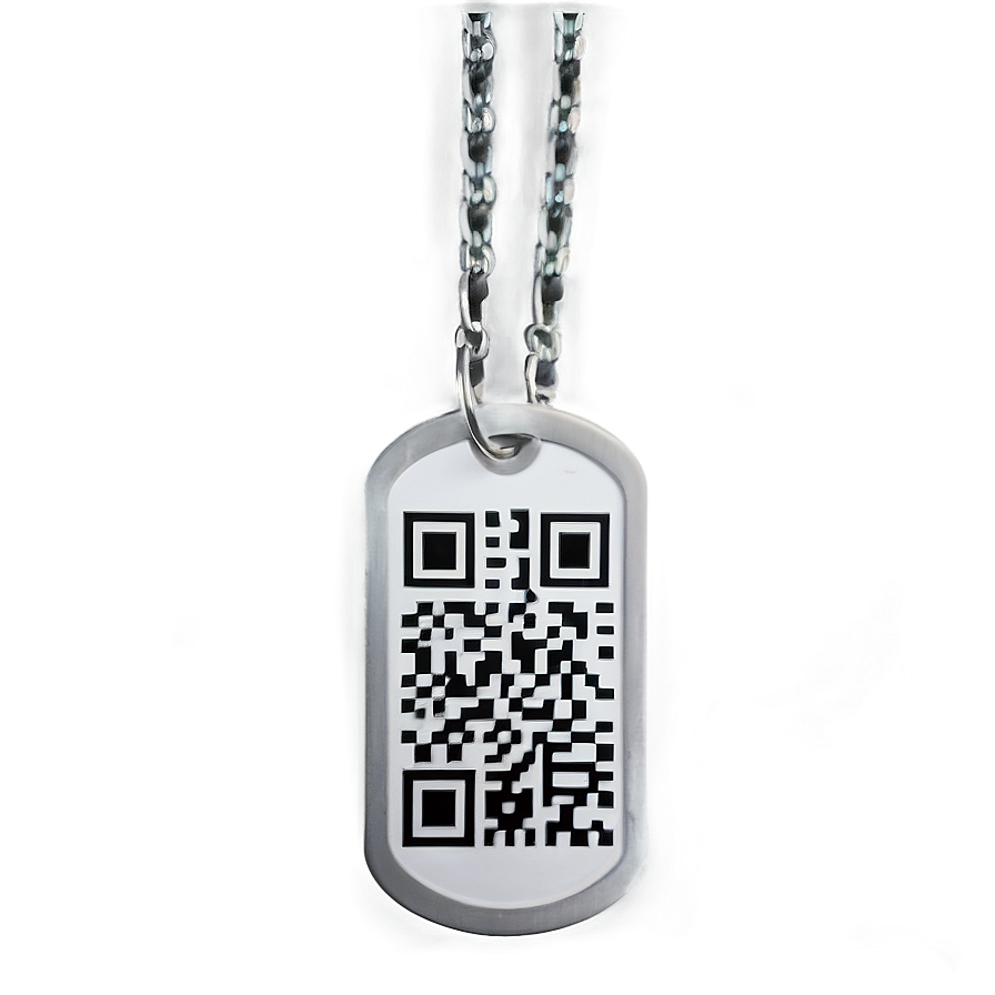 Dog Tags With Qr Code Png Yuw PNG Image