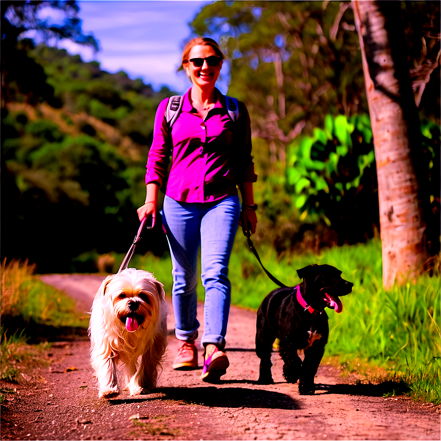 Dog Walking Holiday Png 06252024 PNG Image