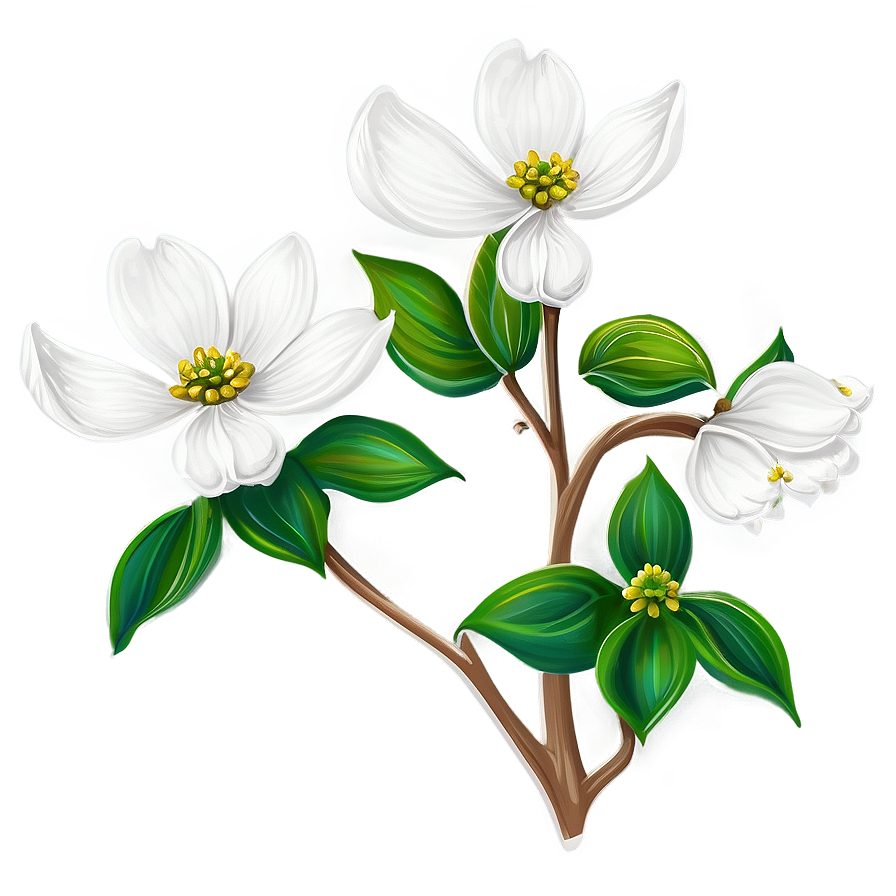 Dogwood Floral Pattern Png Xpj PNG Image