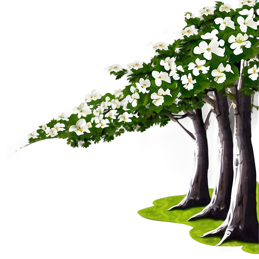 Dogwood Forest Background Png 16 PNG Image