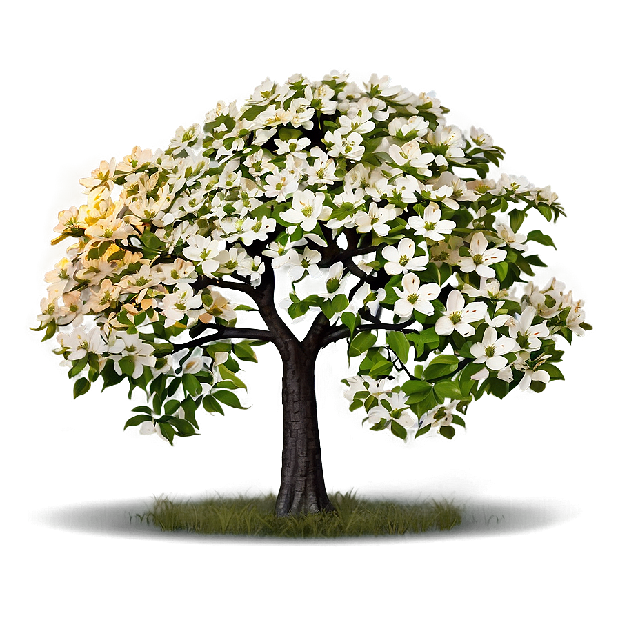 Dogwood Tree At Sunset Png 17 PNG Image