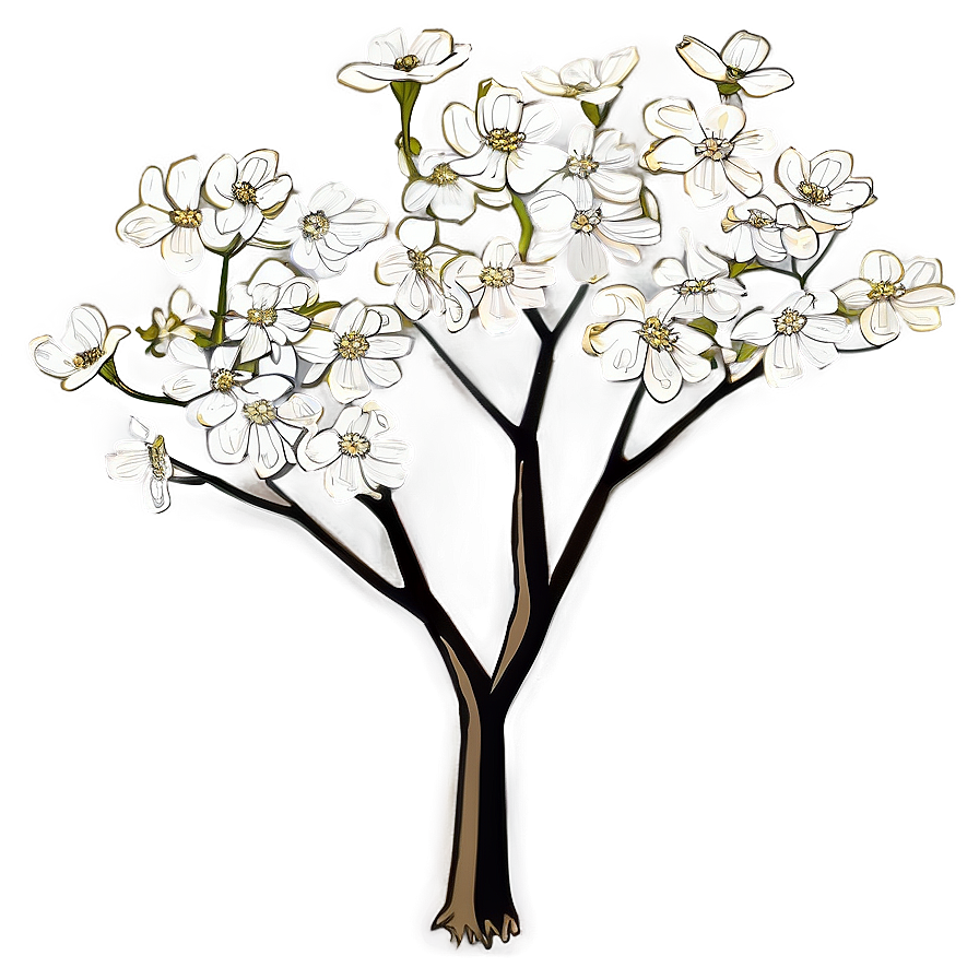 Dogwood Tree Full Bloom Png Pgn48 PNG Image