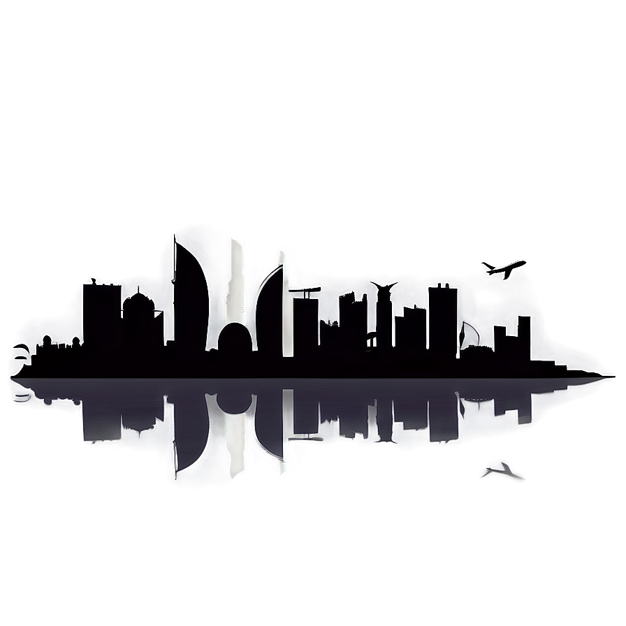 Doha Skyline Silhouette Png 44 PNG Image