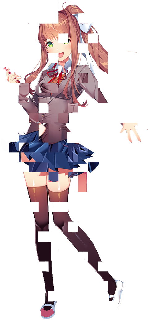 Doki Doki Literature Club Monika PNG Images - PNGImages.com