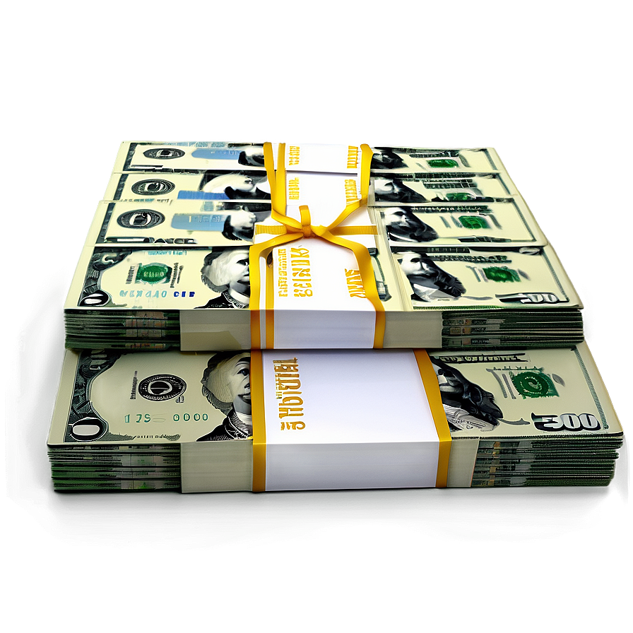 Dollar Bills Stack Side View Png Hvi PNG Image