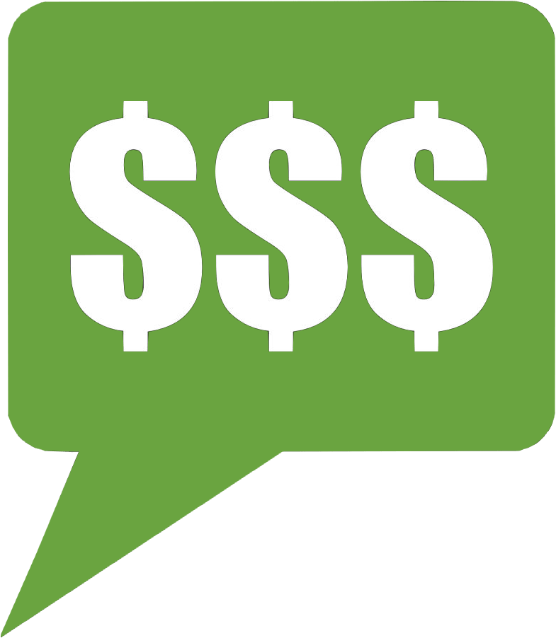 Dollar Sign Speech Bubble PNG Image