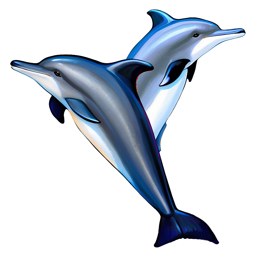 Dolphins Pair Png 06112024 PNG Image