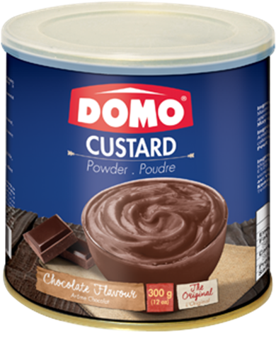 Domo Chocolate Custard Powder Container PNG Image