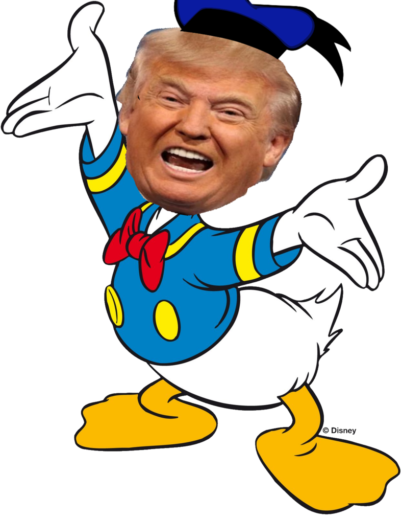 Donald Duck Trump Hybrid PNG Image