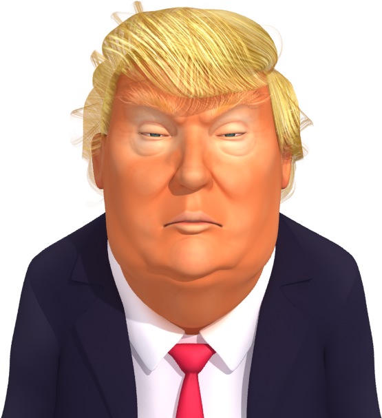 Donald Trump Caricature PNG Image