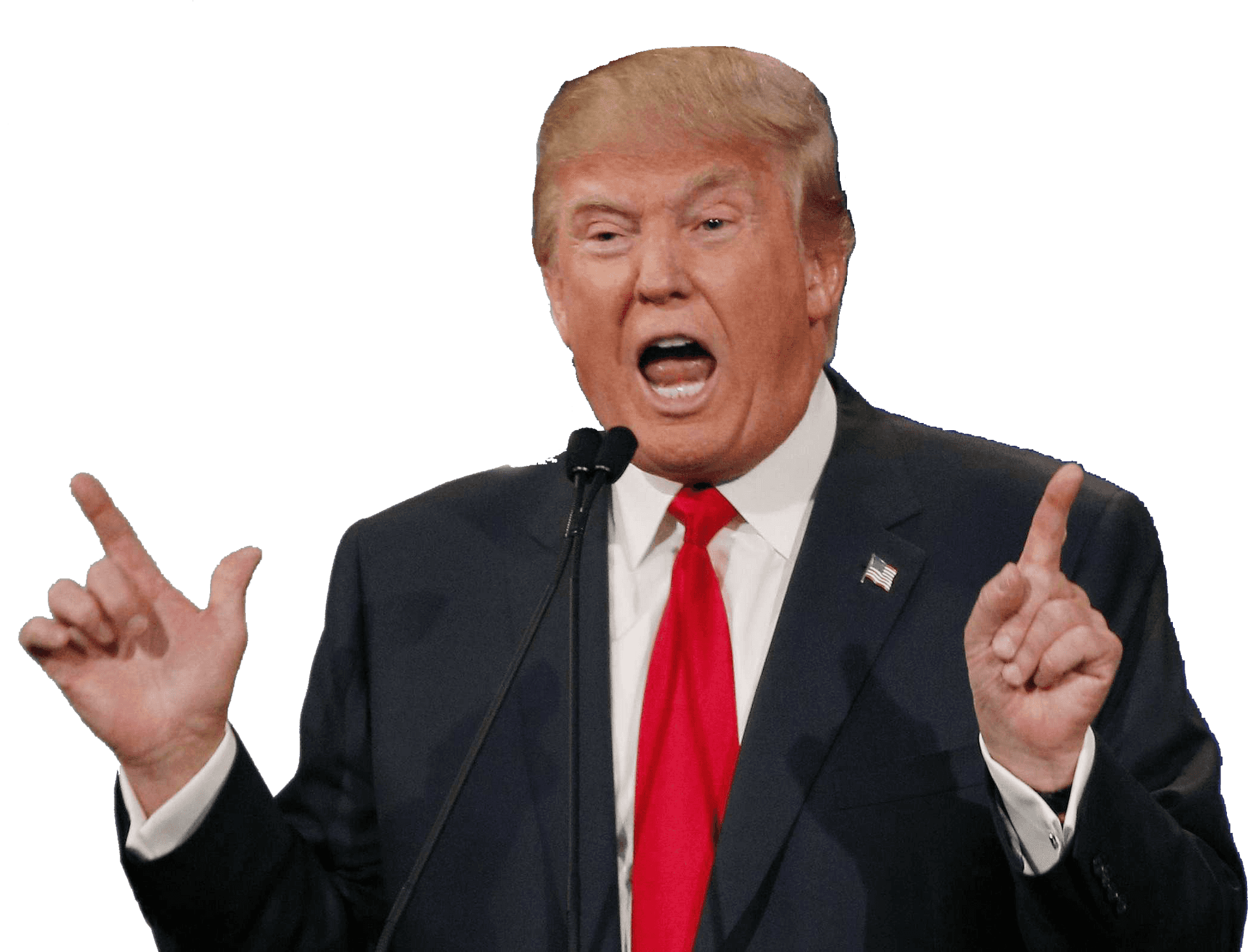 Donald Trump Gesticulating Speech PNG Image