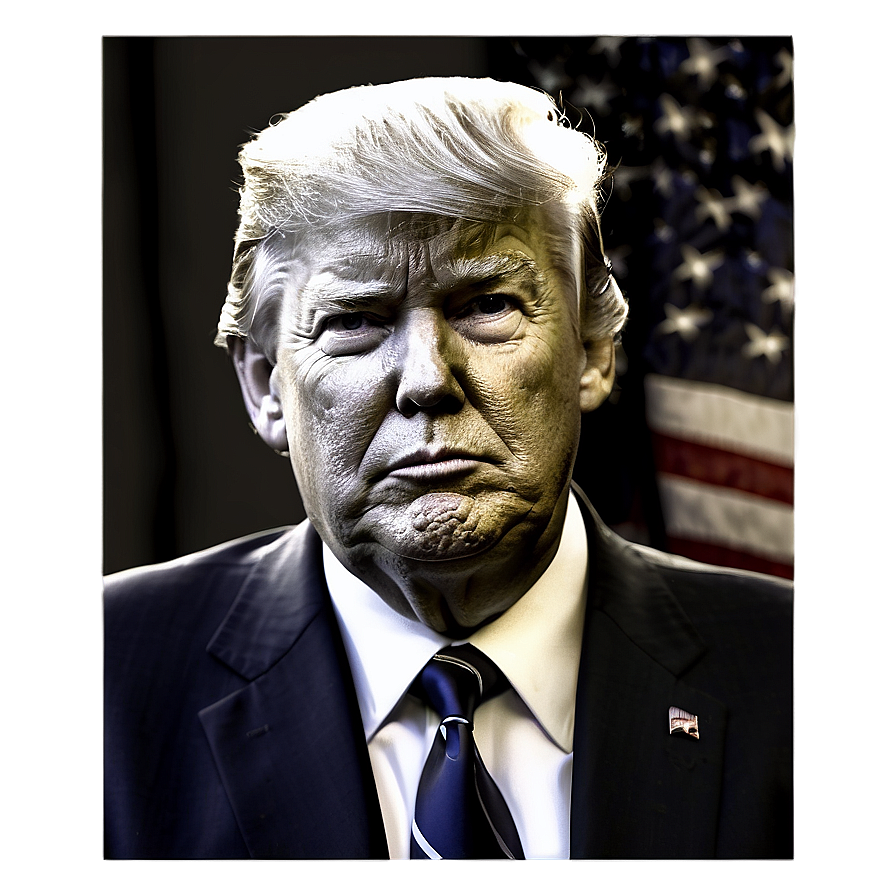 Donald Trump Presidential Portrait Png 1 PNG Image