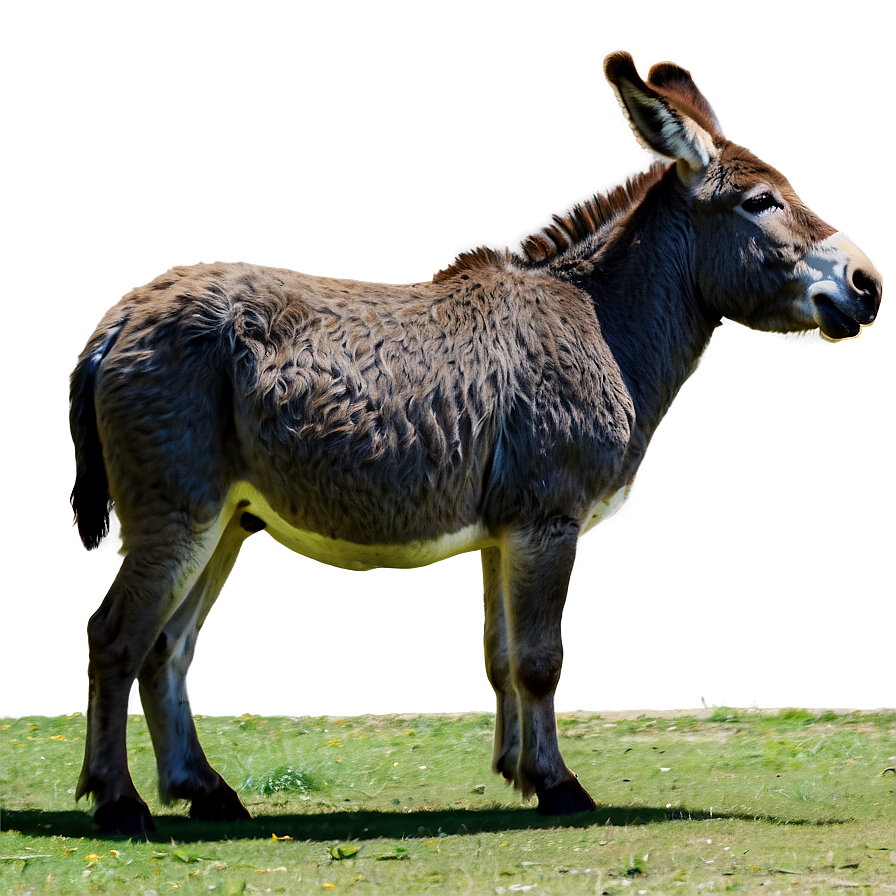 Donkey In Farmyard Png Vfr PNG Image