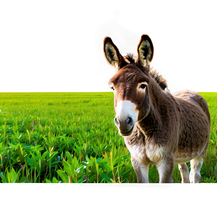 Donkey In Field Png Ryy PNG Image