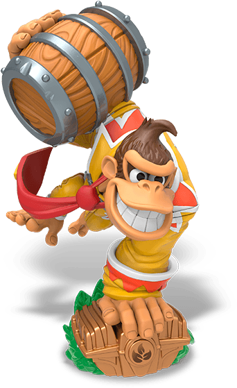 Donkey Kong Barrel Blast Action PNG Image