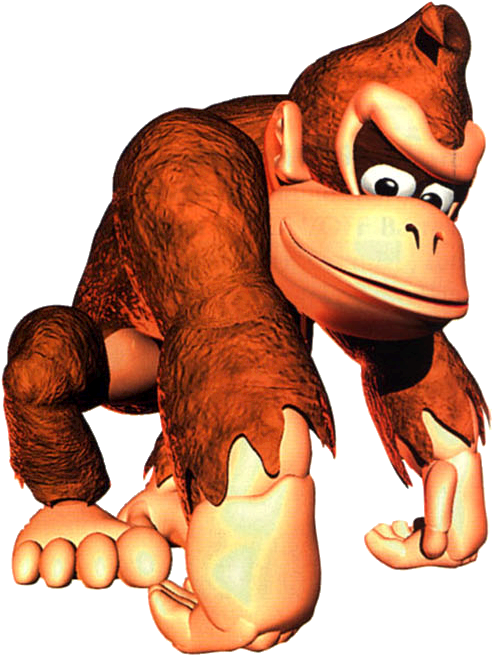 Donkey Kong Classic Pose PNG Image