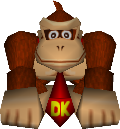 Donkey Kong Classic3 D Model PNG Image