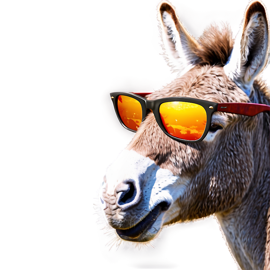 Donkey With Sunglasses Png Iaj10 PNG Image