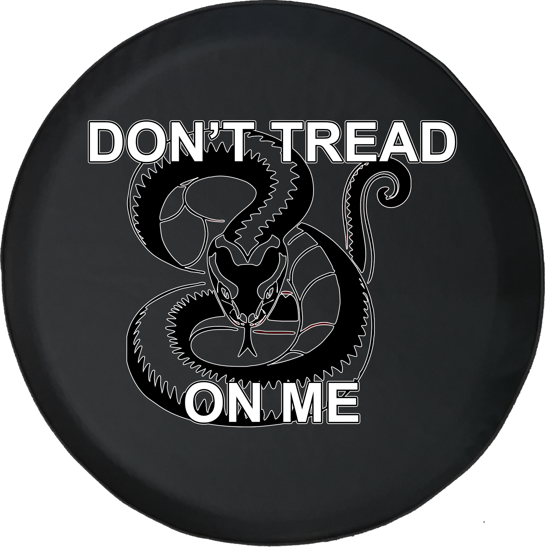 Dont Tread On Me Snake Design PNG Image