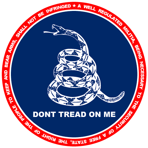 Dont Tread On Me Snake Emblem PNG Image