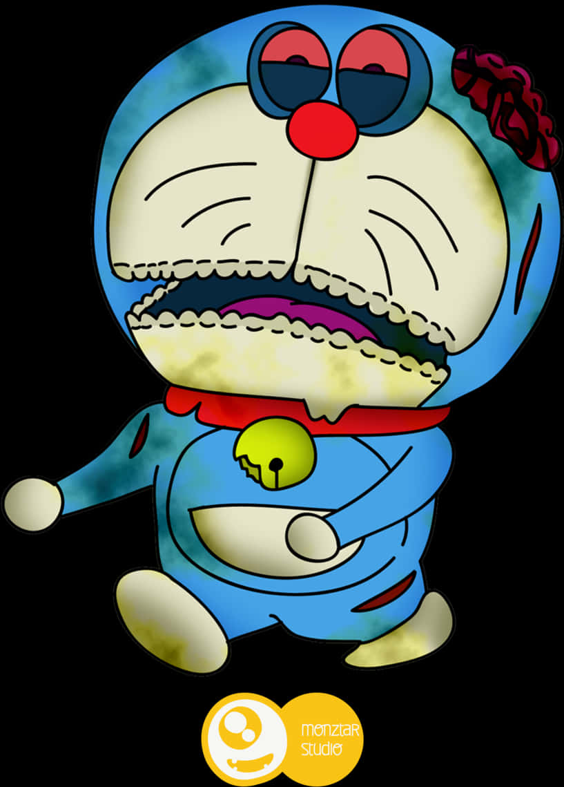 Doraemon Flamenco Dance Pose PNG Image