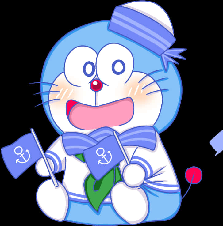 Doraemon Sailor Costume PNG Image