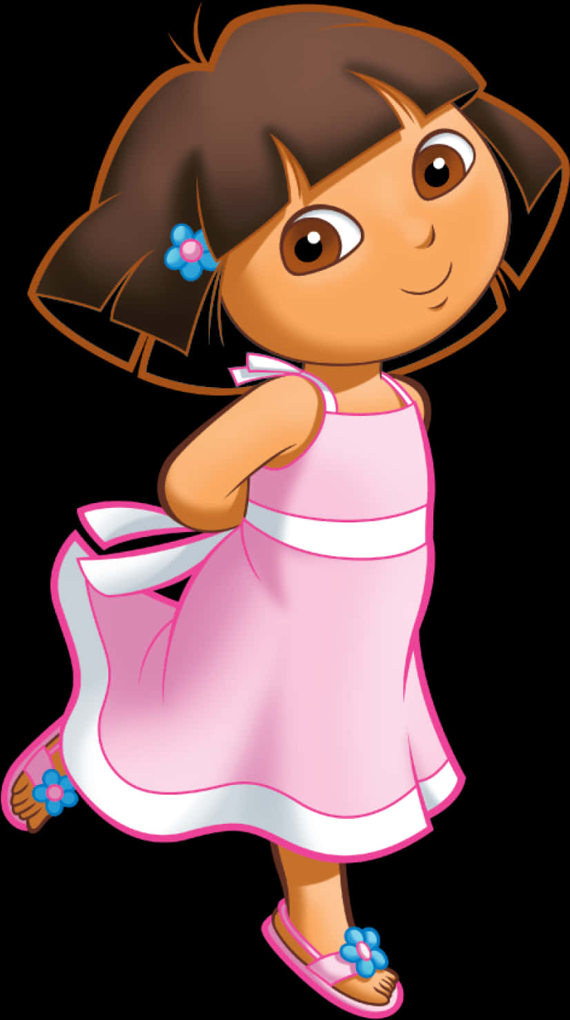 Dorain Pink Dress PNG Image