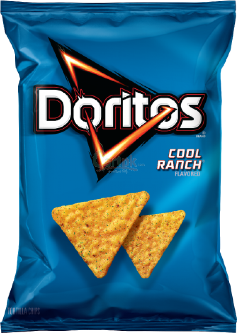 Doritos Cool Ranch Flavored Chips Package PNG Image