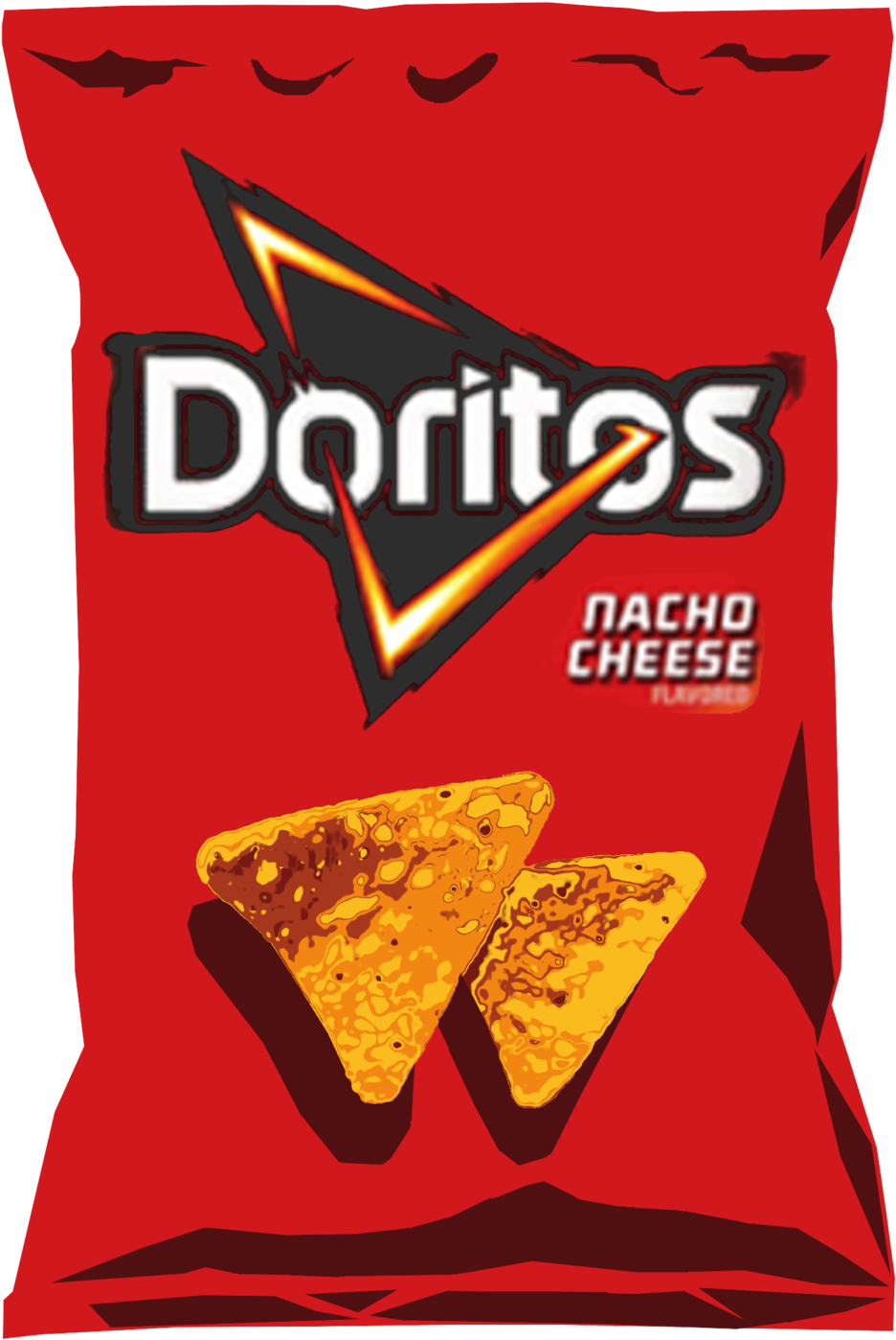 Doritos Nacho Cheese Flavor Package PNG Image