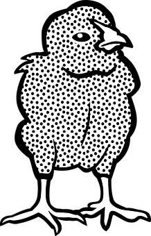 Dotted Chicken Illusion Art.jpg PNG Image