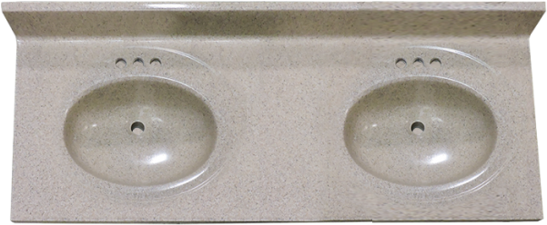 Double Basin Sink Design PNG Image