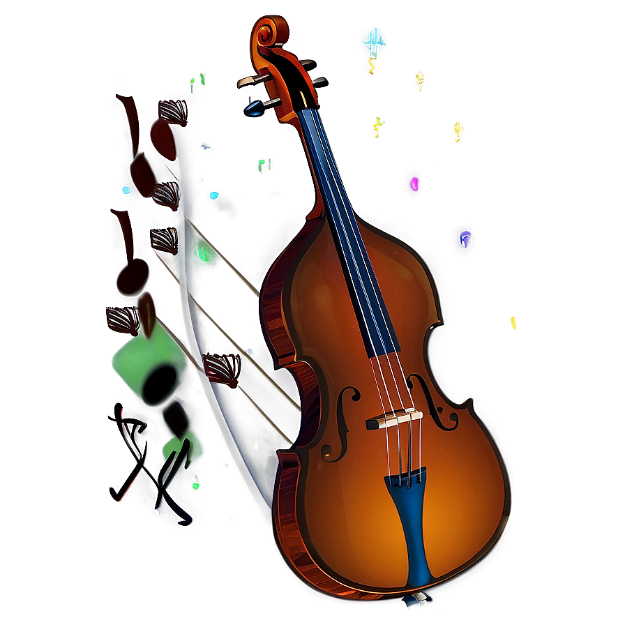 Double Bass At Night Png 06242024 PNG Image