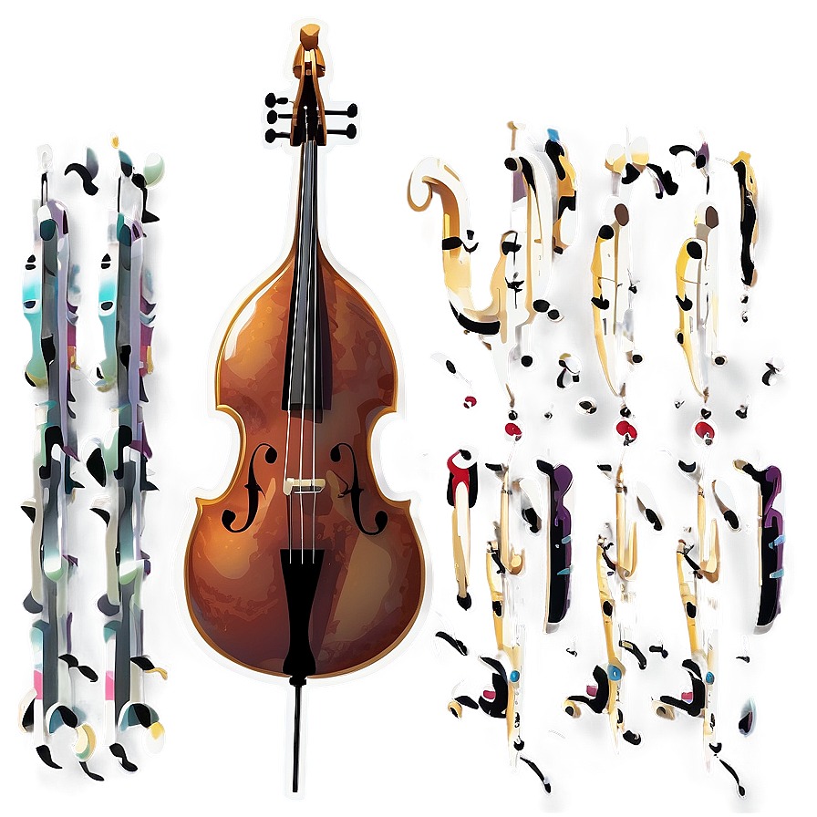 Double Bass In Jazz Band Png 06242024 PNG Image