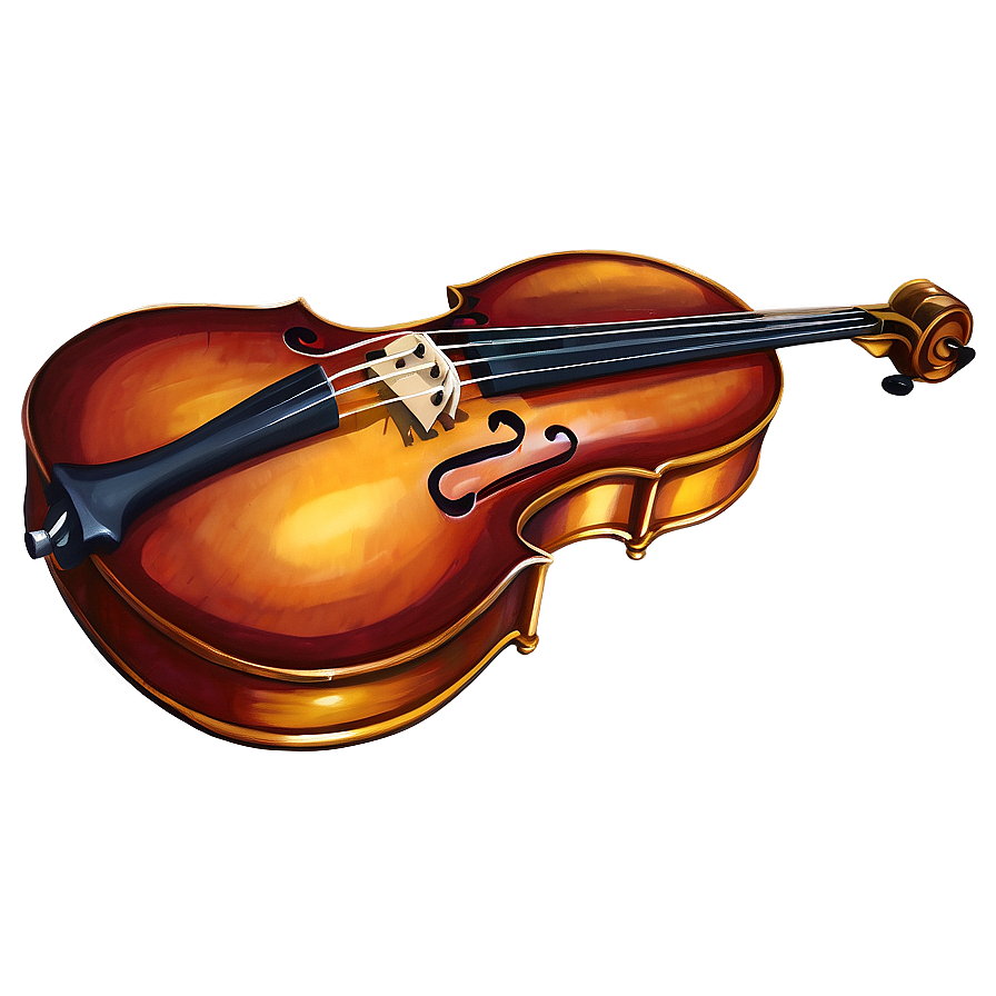 Double Bass Watercolor Png Xaq37 PNG Image