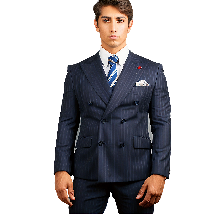 Double Breasted Suit And Tie Png 06262024 PNG Image