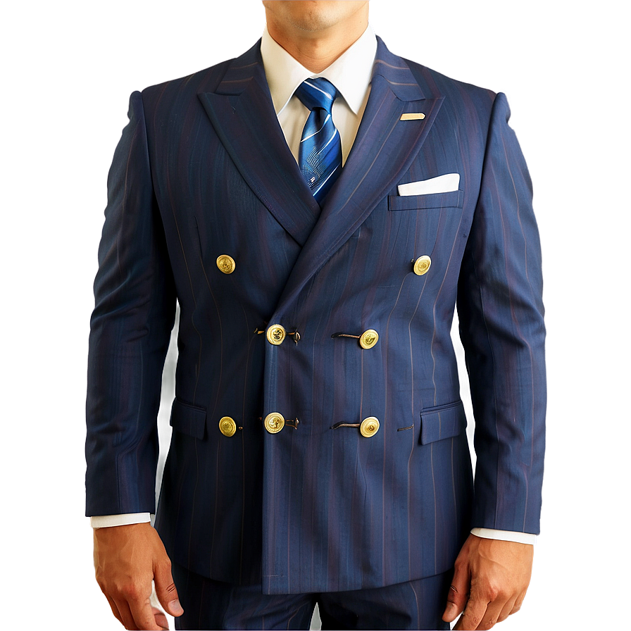 Double Breasted Suit And Tie Png 82 PNG Image