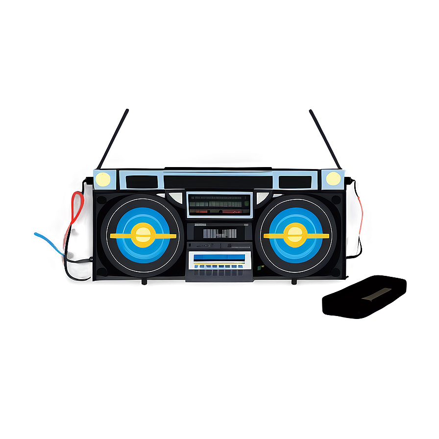 Double Cassette Boombox Png Cwj75 PNG Image