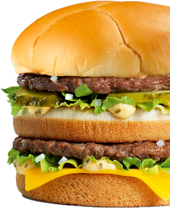 Double Cheeseburger Deluxe PNG Image