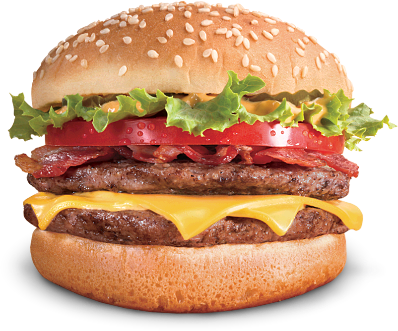 Double Cheeseburger Deluxe.png PNG Image