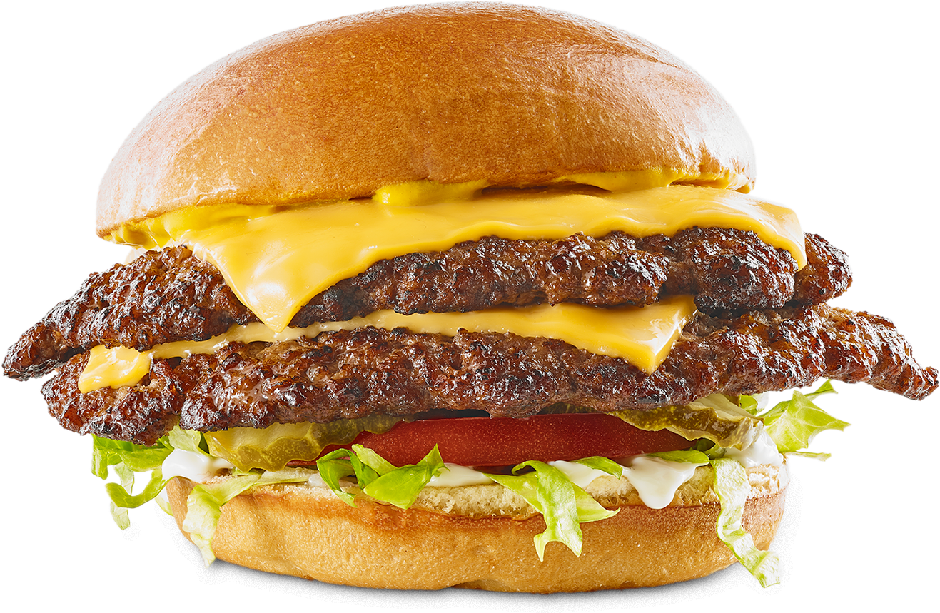 Double Cheeseburger Deluxe.png PNG Image