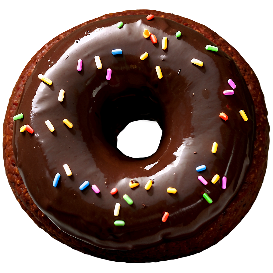 Double Chocolate Donut Png Jib PNG Image